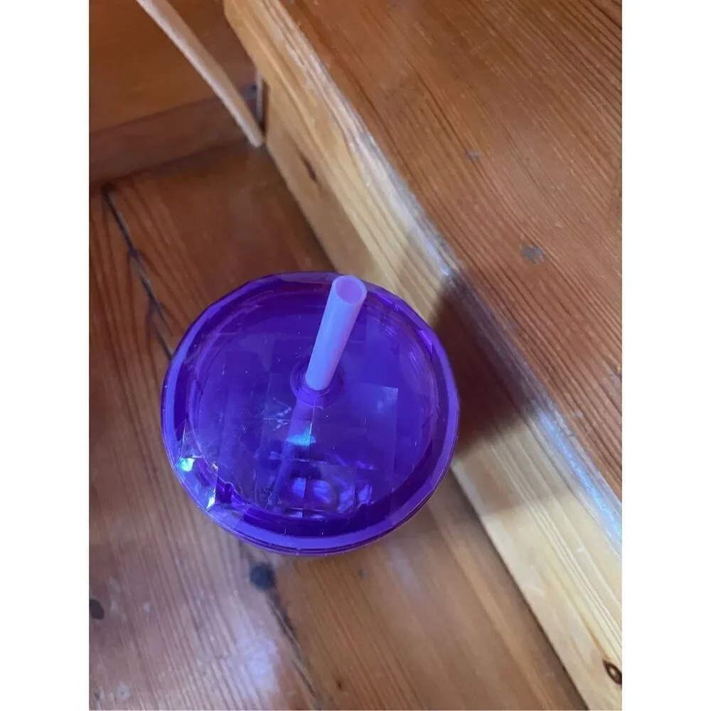 Starbucks Purple Foil Kaleidoscope Dome Cold Cup Tumbler 24 oz